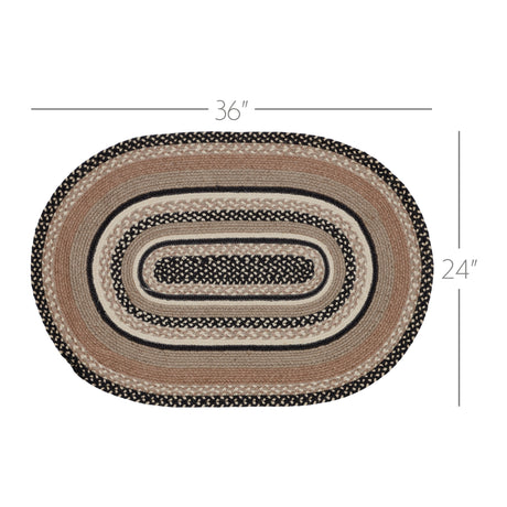 81455-Sawyer-Mill-Charcoal-Creme-Jute-Rug-Oval-w-Pad-24x36-image-1
