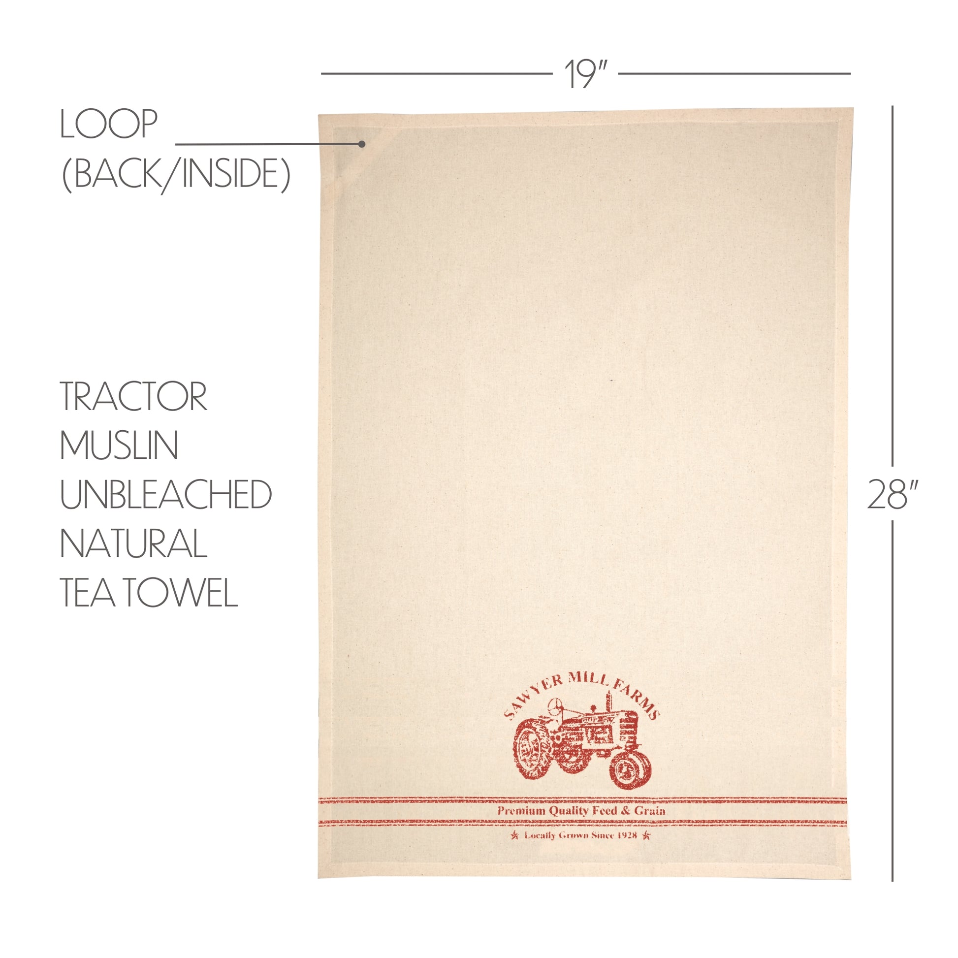 51346-Sawyer-Mill-Red-Tractor-Muslin-Unbleached-Natural-Tea-Towel-19x28-image-1