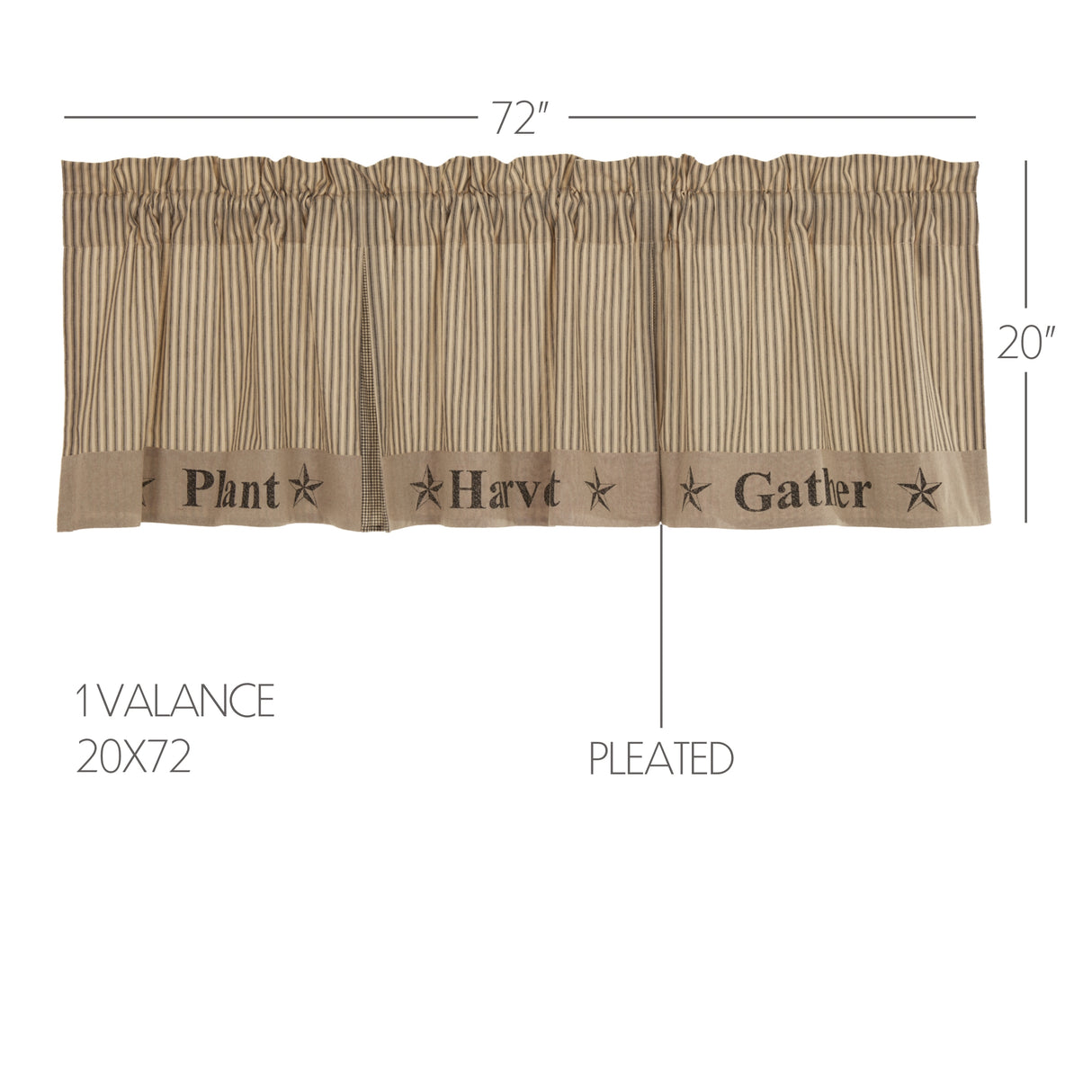 56765-Sawyer-Mill-Charcoal-Gather-Valance-20x72-image-1