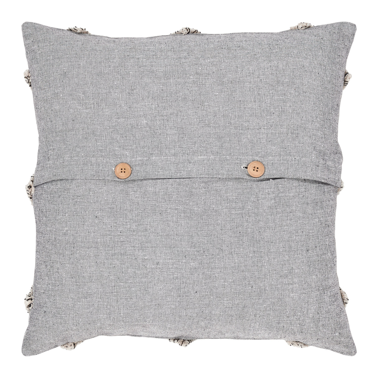 80510-Frayed-Lattice-Creme-Black-Pillow-Cover-20x20-image-6