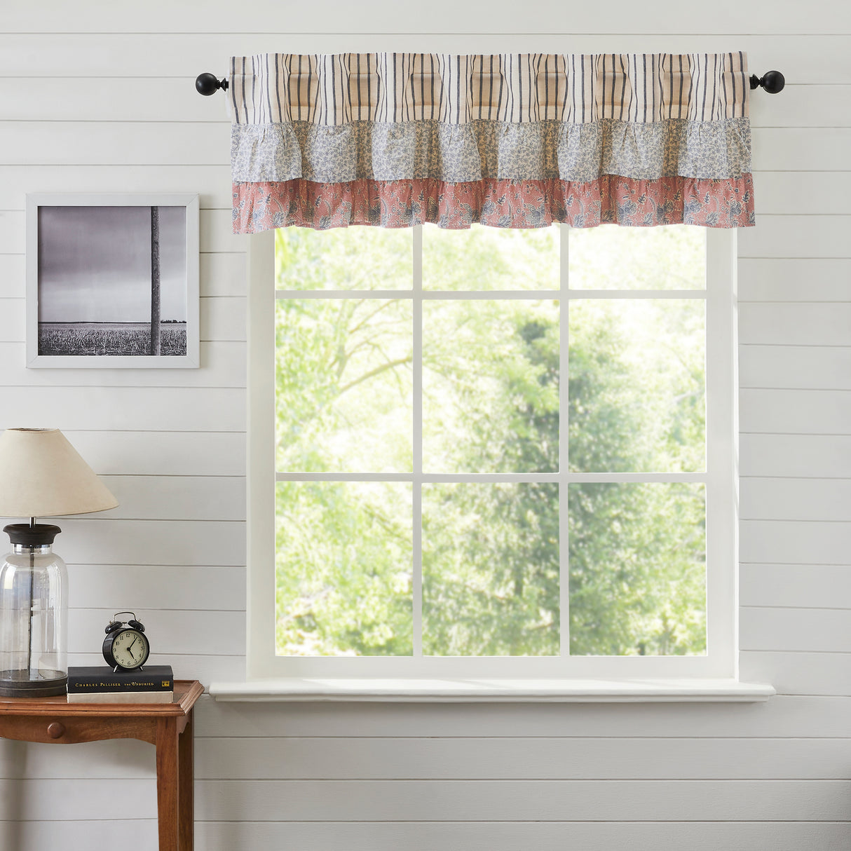 70145-Kaila-Ticking-Blue-Ruffled-Valance-16x72-image-1