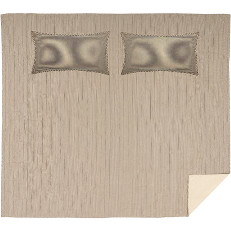 51709-Sawyer-Mill-Charcoal-Ticking-Stripe-California-King-Quilt-Set-1-Quilt-130Wx115L-w-2-Shams-21x37-image-4