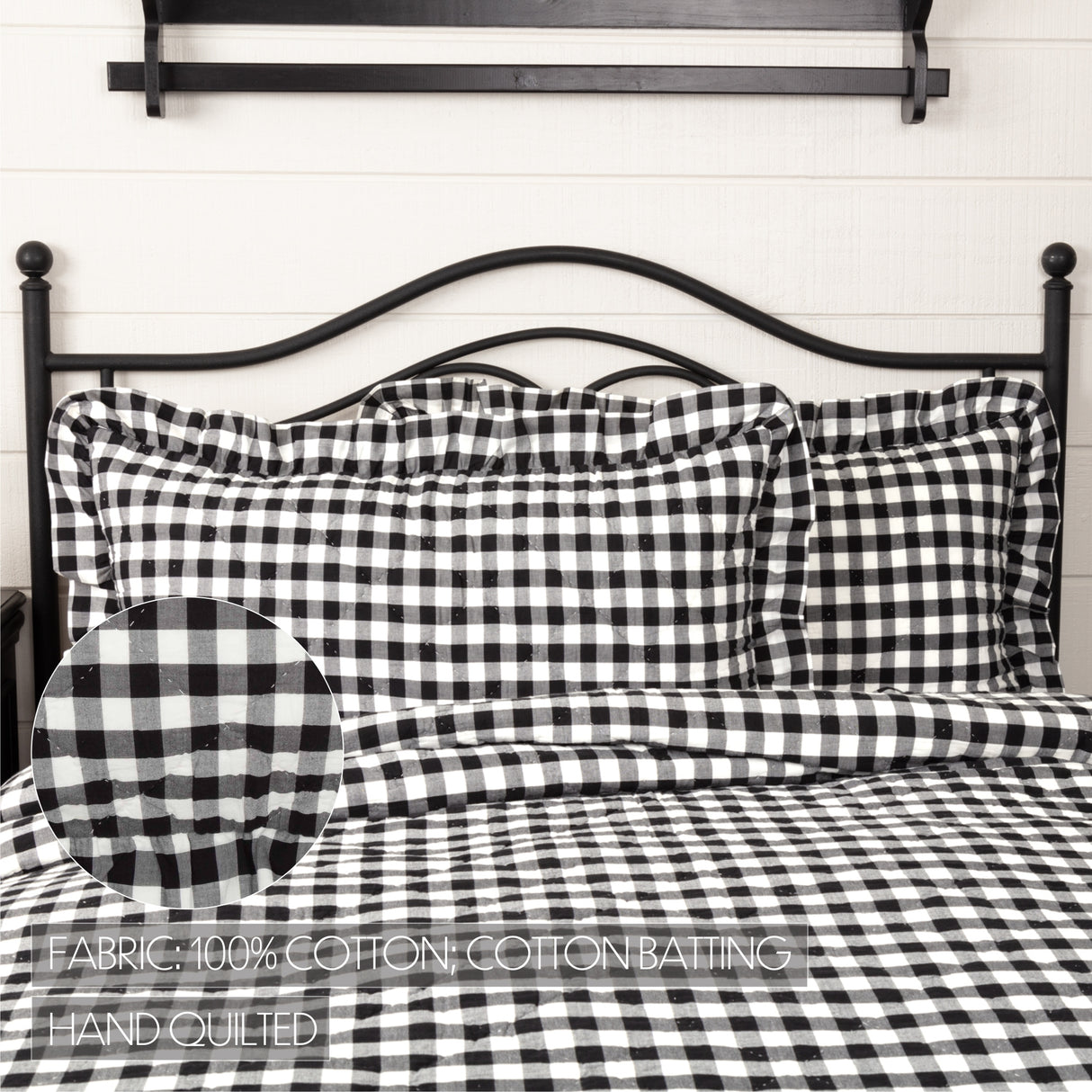 51755-Annie-Buffalo-Black-Check-Ruffled-King-Sham-21x37-image-2