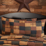 Patriotic Patch King Sham 21x37, Set of 2