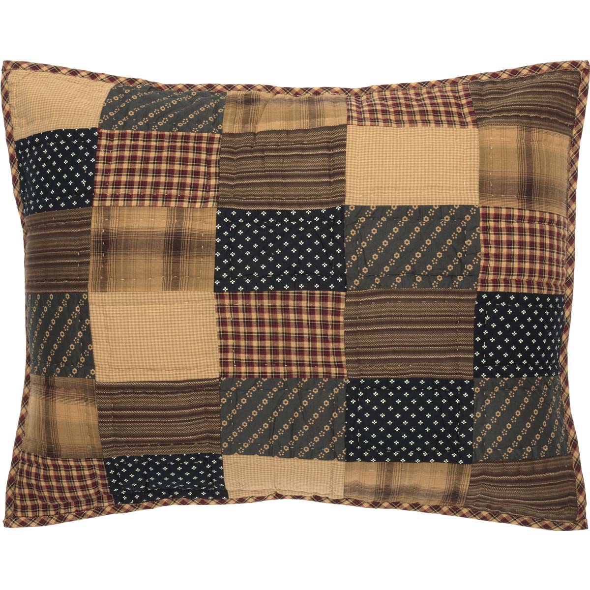 Patriotic Patch Sham, Set of 2