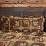 Tea Cabin King Sham 21x37, Set of 2