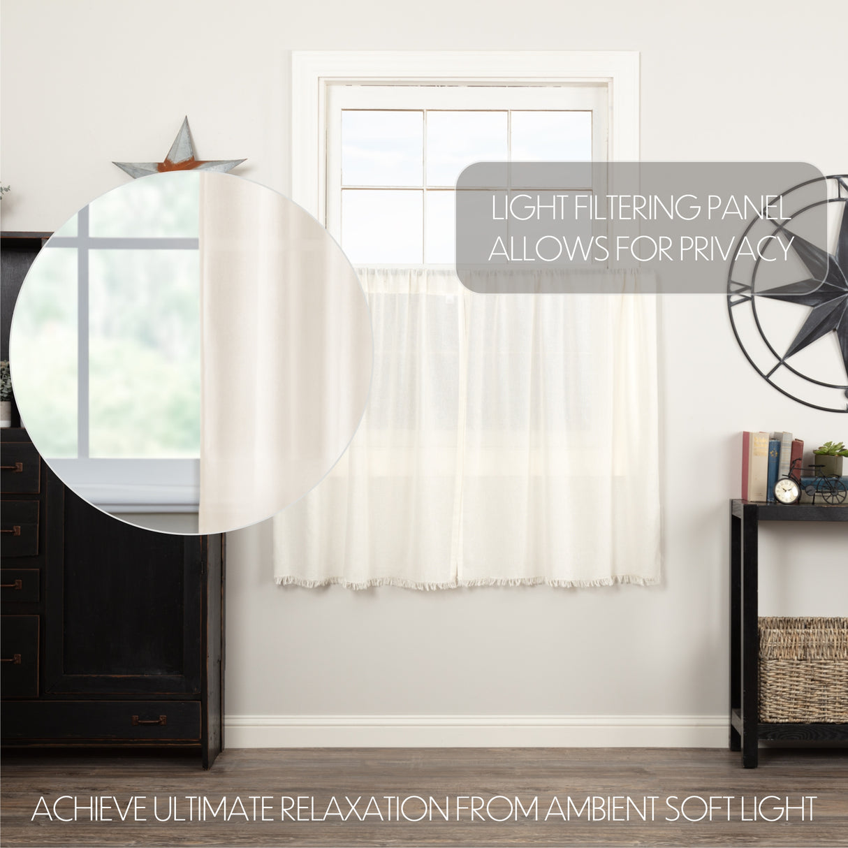 Tobacco Cloth Curtain Set