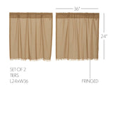 Tobacco Cloth Curtain Set