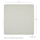 Finders Keepers Ruffled Queen Quilt 94Wx94L