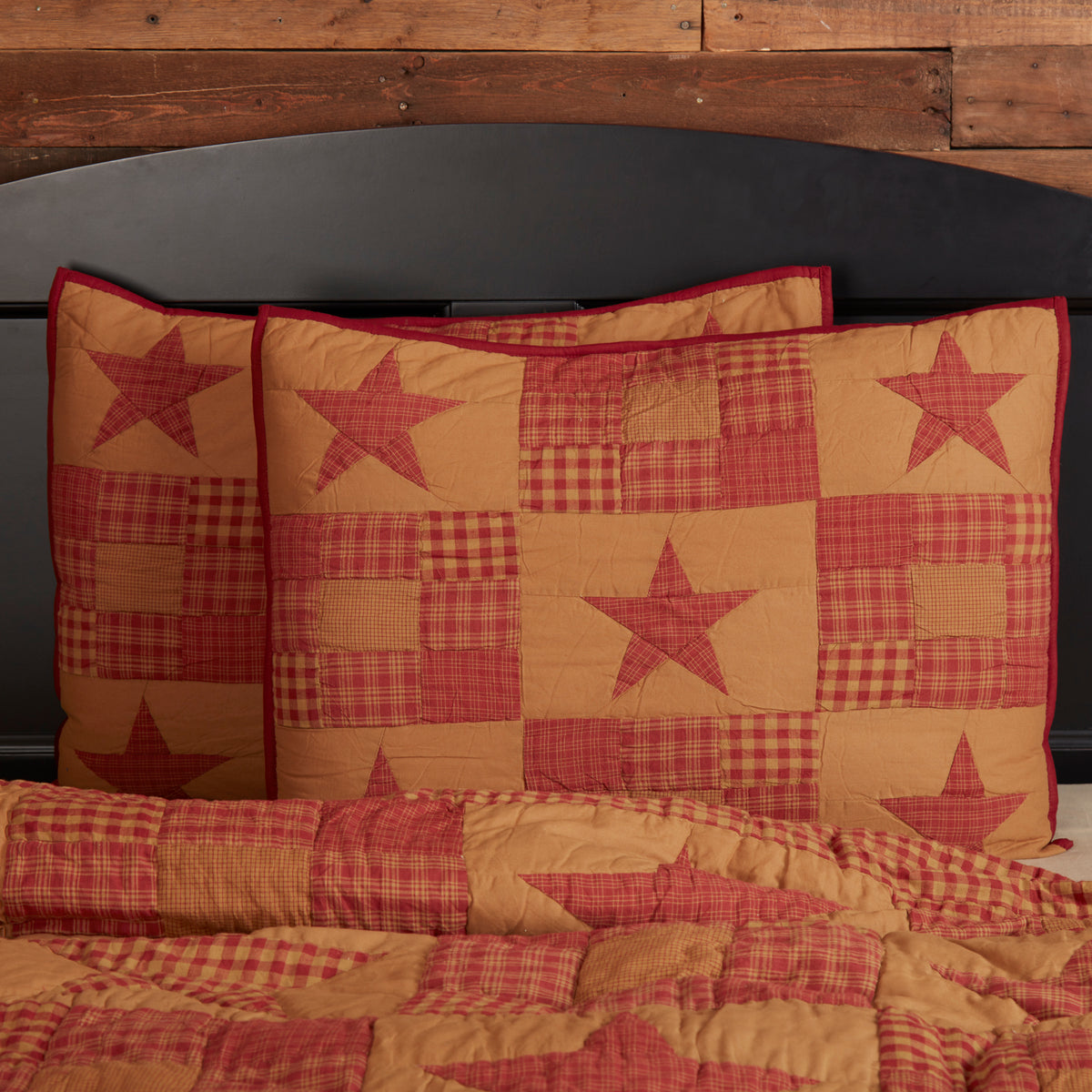 Ninepatch Star Standard Sham 21x27, Set of 2