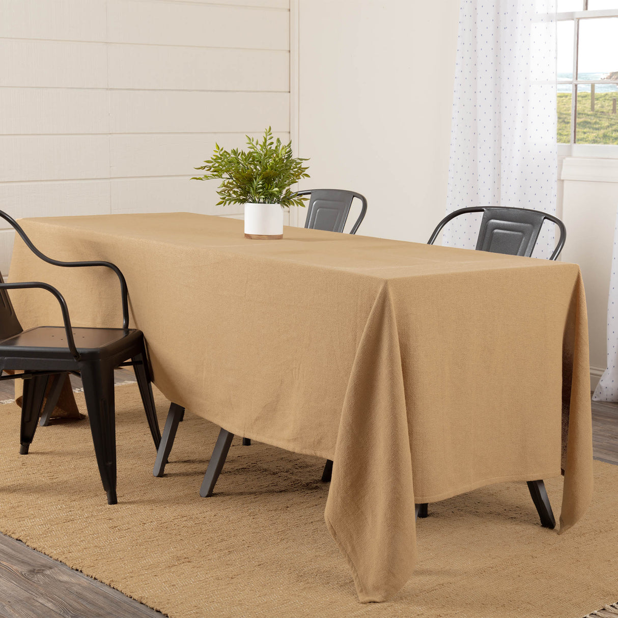 Burlap Natural Table Cloth 60x120