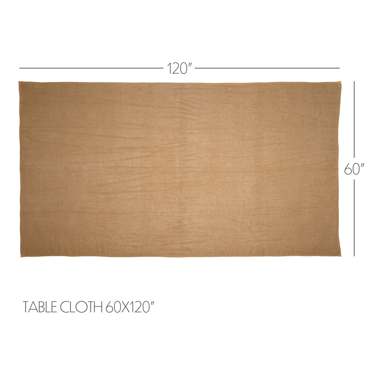 Burlap Natural Table Cloth 60x120
