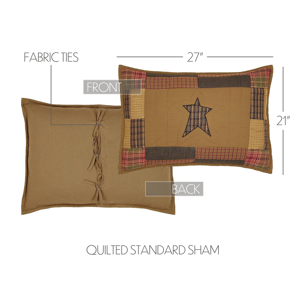 Stratton Standard Sham 21x27, Set of 2