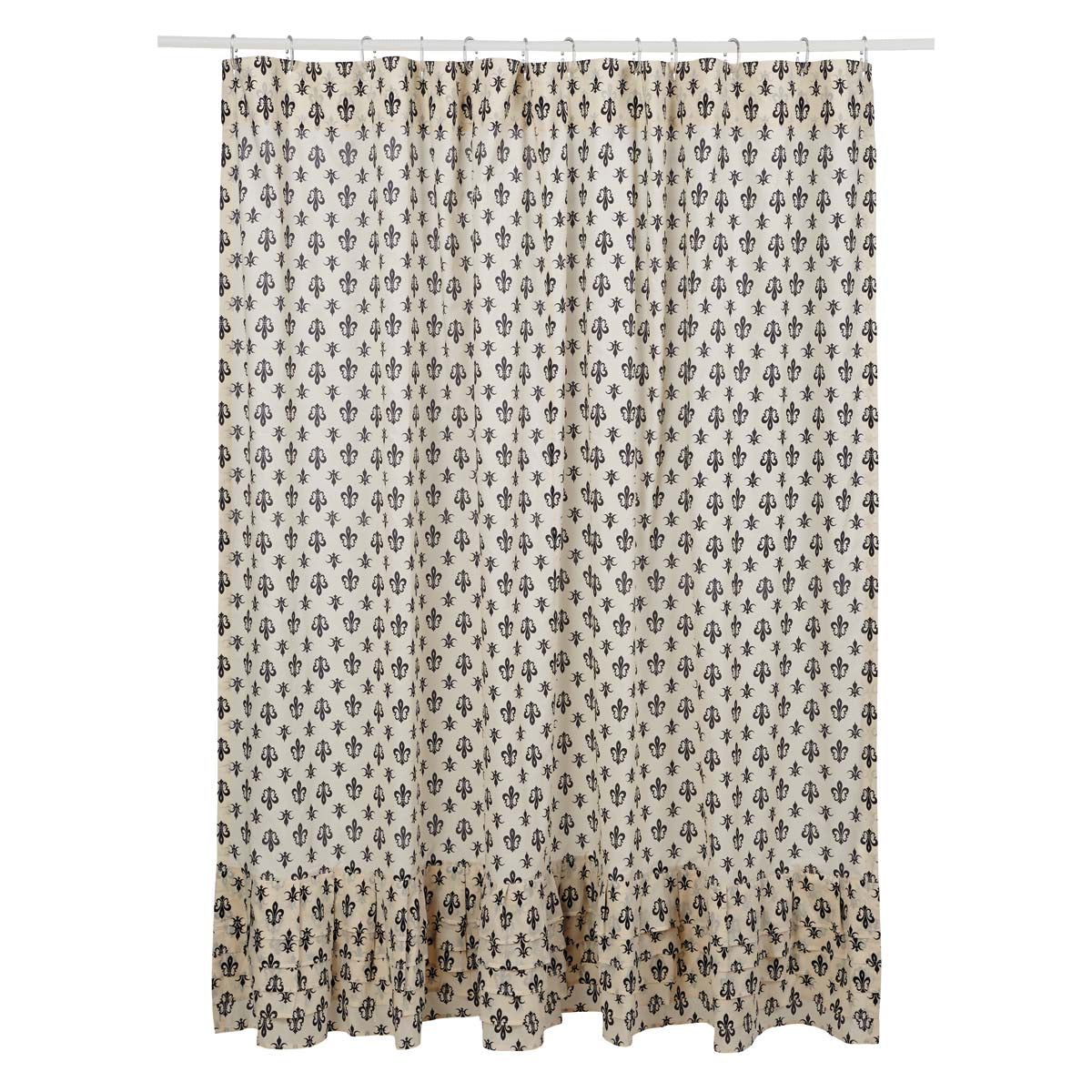 Elysee Ruffled Shower Curtain 72x72