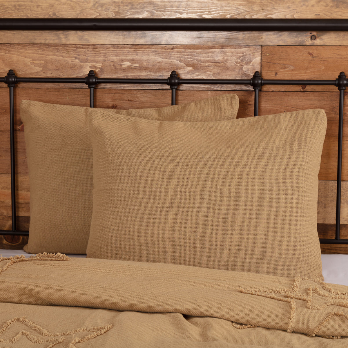 Burlap Natural Sham, Set of 2