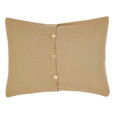 Burlap Natural Standard Sham 21x27, Set of 2