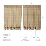 Abilene Star Tan Curtain Set