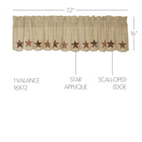 Abilene Star Tan Curtain Set