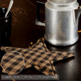 Black Star Trivet Star Shape 10, Set of 3