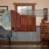 Burgundy Star Curtain Set