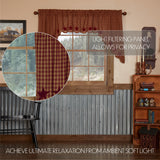 Burgundy Star Curtain Set