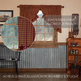 Burgundy Star Curtain Set