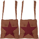 Burgundy Star 14 Inch Chair Pad