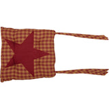 Burgundy Star 14 Inch Chair Pad