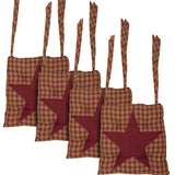 Burgundy Star 14 Inch Chair Pad