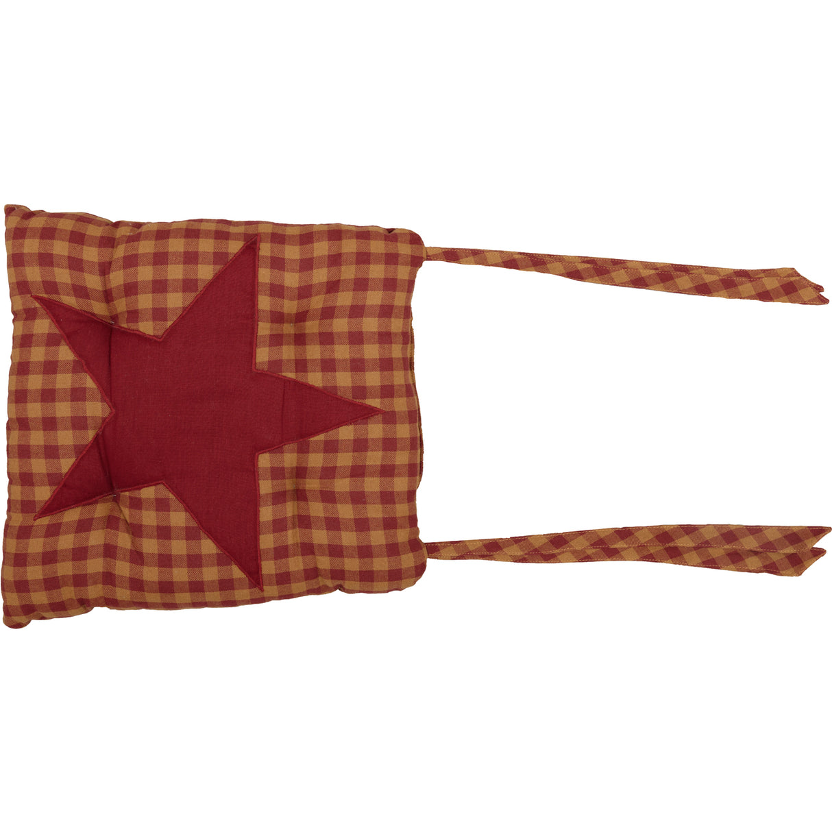 Burgundy Star 14 Inch Chair Pad