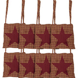 Burgundy Star 14 Inch Chair Pad