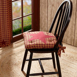 Burgundy Star 14 Inch Chair Pad