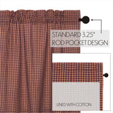 Patriotic Patch Curtain Set