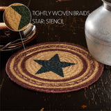 Potomac Jute Trivet Stencil Star 8, Set of 3