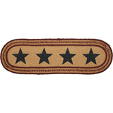 Potomac Jute Stair Tread Stencil Stars Oval Latex 8.5x27, Set of 7