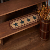 Potomac Jute Stair Tread Stencil Stars Oval Latex 8.5x27, Set of 7