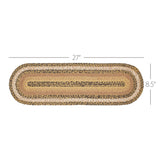 Kettle Grove Jute Stair Tread Oval Latex 8.5x27, Set of 7