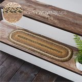 Kettle Grove Jute Stair Tread Oval Latex 8.5x27, Set of 7