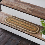 Kettle Grove Jute Stair Tread Oval Latex 8.5x27, Set of 7