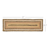 Kettle Grove Jute Stair Tread Rect Latex 8.5x27, Set of 7