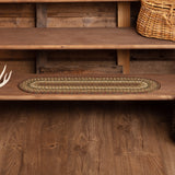 Tea Cabin Jute Stair Tread Oval Latex 8.5x27, Set of 7
