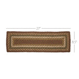 Tea Cabin Jute Stair Tread Rect Latex 8.5x27, Set of 7
