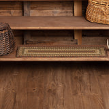 Tea Cabin Jute Stair Tread Rect Latex 8.5x27, Set of 7