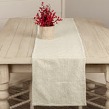 Nowell Creme Creme 13x72 Table Runner & 6 pc 12x18 Placemat Set