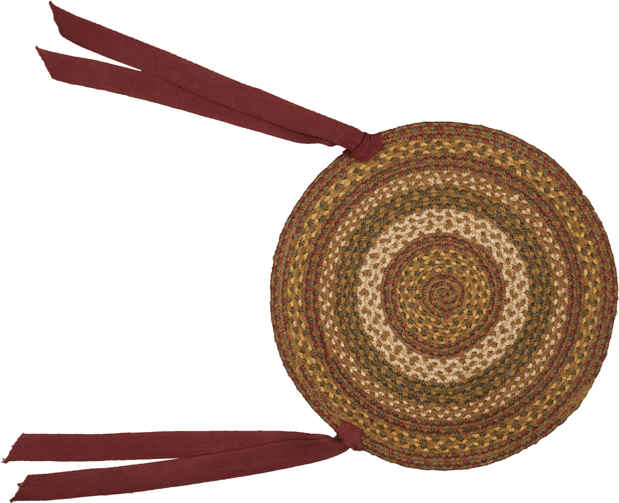 Tea Cabin Jute Chair Pad 15 inch Diameter Set of 6