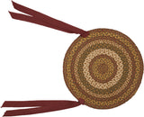 Tea Cabin Jute Chair Pad 15 inch Diameter Set of 6