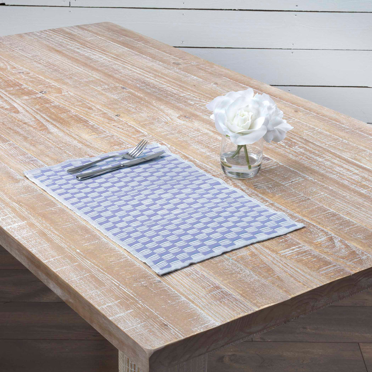 Chandler Colonial Blue 13x72 Table Runner & 6 pc 12x18 Placemat Set