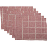 Julie Crimson 13x72 Table Runner & 6 pc 12x18 Placemat Set