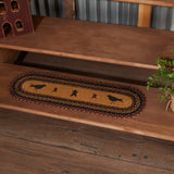 Heritage Farms Crow Jute Stair Tread Oval Latex 8.5x27, Set of 7