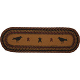 Heritage Farms Crow Jute Stair Tread Oval Latex 8.5x27, Set of 7